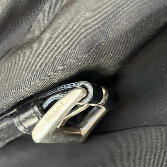 Prada nylon messanger bag Black silver Hardware Y2K Classic - Picture 4 of 8